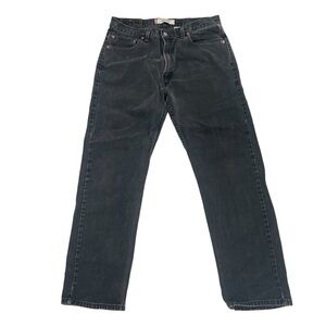 Levi's Men's Light Black 505 Regular Fit Straight Leg Jeans Size 36 x 32